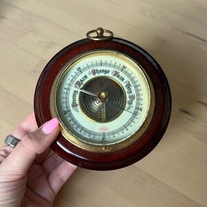 ATCO Germany wood wall hanging barometer vintage